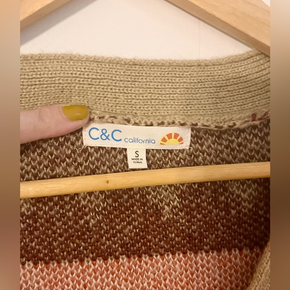 C&C California Cardigan Sweater Aztec size Small - Picture 4 of 4